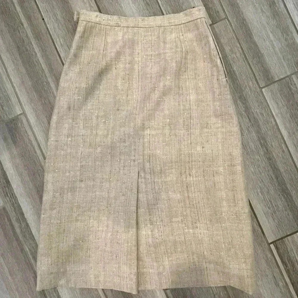 VINTAGE Land’s End Tweed Skirt, Fully Lined, Below Knee Length - Picture 4 of 5